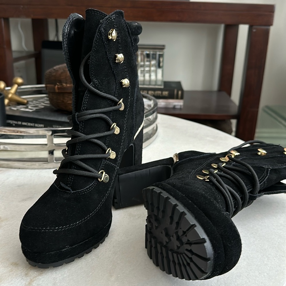 DKNY Lenni Lace Up Boots